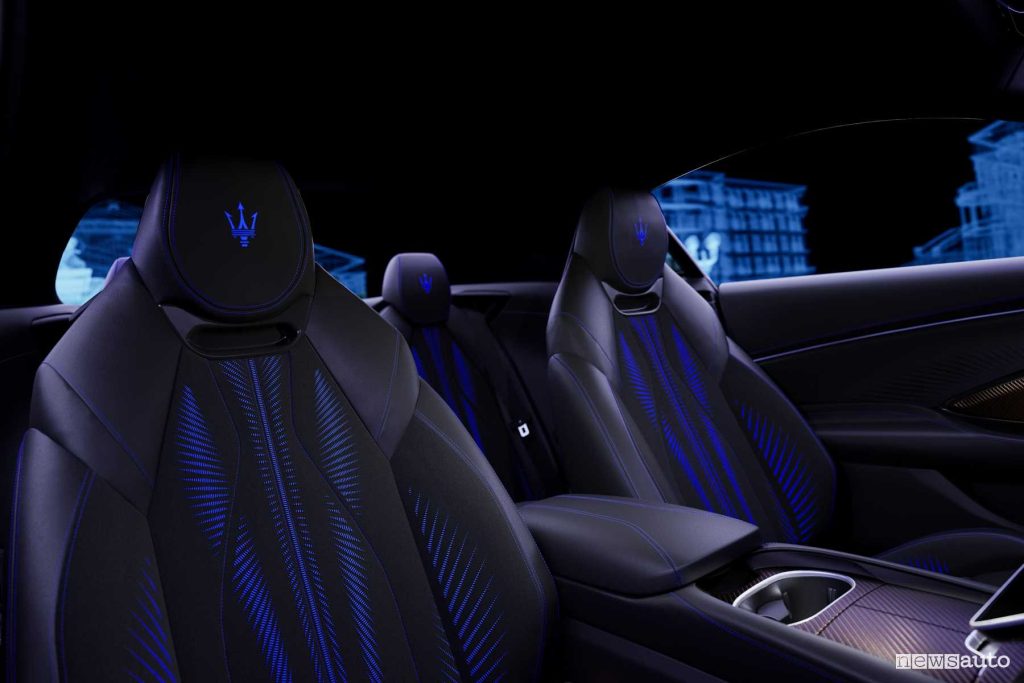 Sedili Maserati GranTurismo Folgore 110 Anniversario Blu Inchiostro