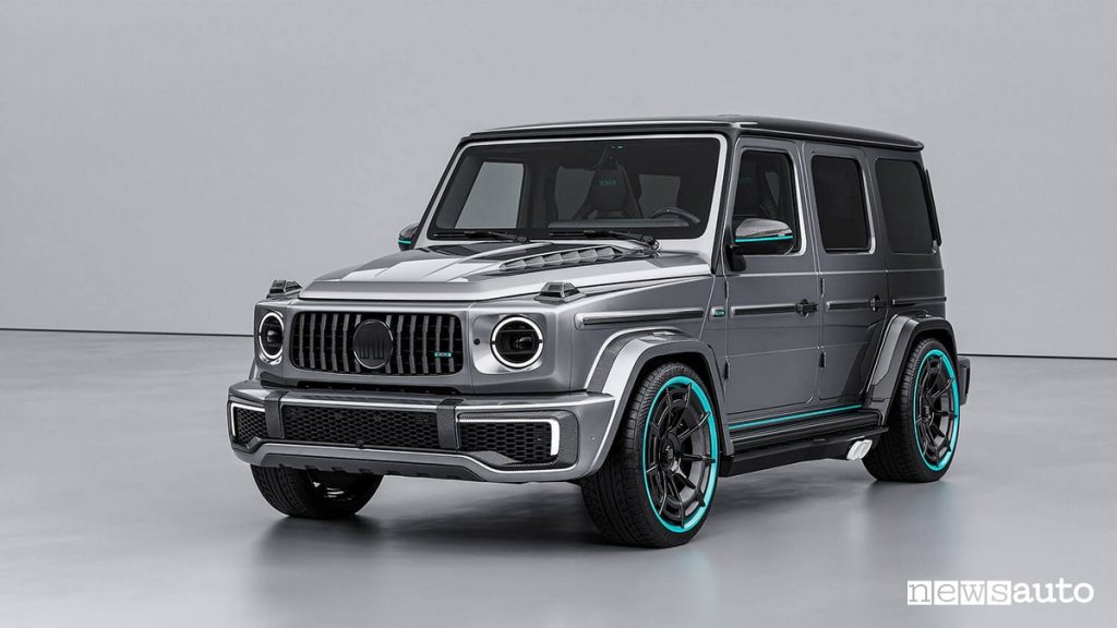 Mercedes Classe-G HOF "Sir Class" 3/4 anteriore Lewis Hamilton