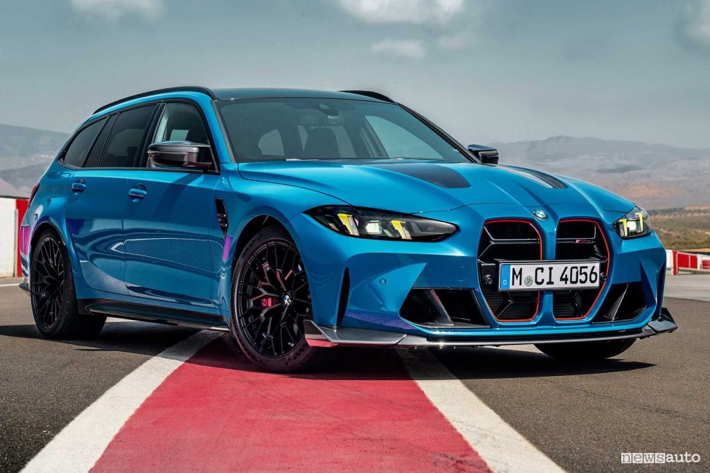 BMW M3 CS Touring anteriore 3/4