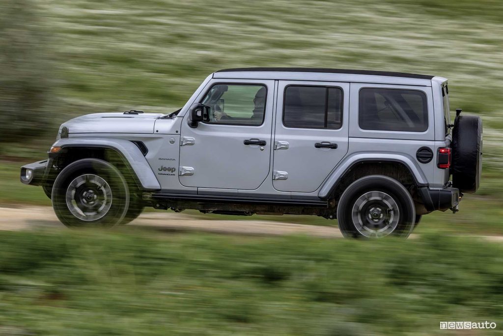 Jeep Wrangler Sahara JLU 2.0 sullo sterrato