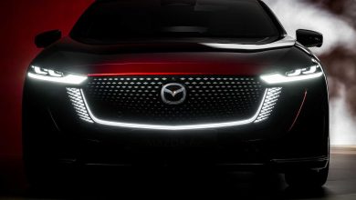 Mazda 6e elettrica fari firma luminosa anteriore