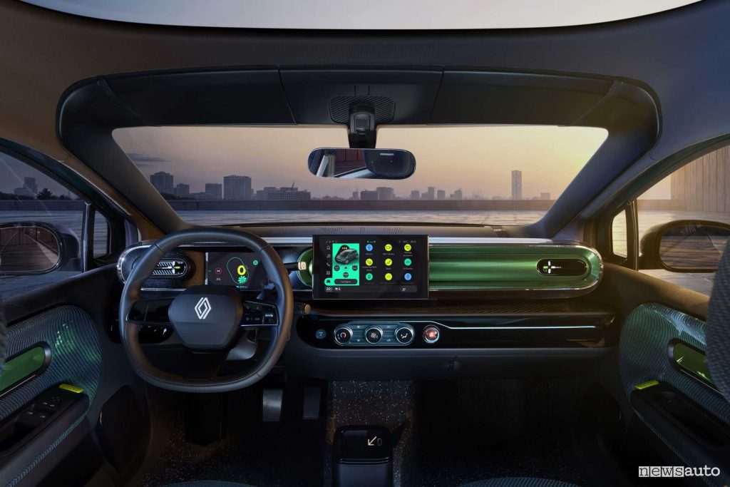 Renault Twingo E-Tech Electric Prototype plancia abitacolo