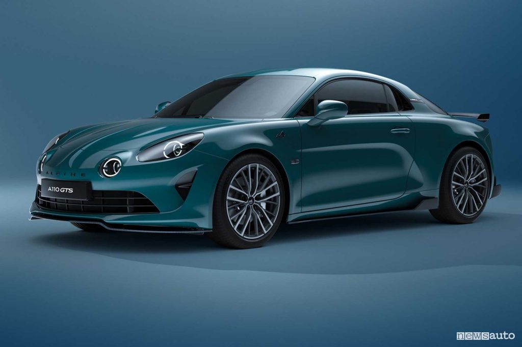 Alpine A110 GTS anteriore 3/4