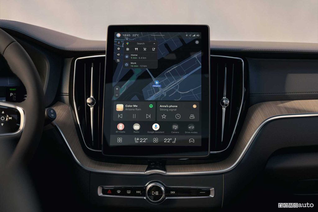 Volvo XC60 2025 display infotainment da 11,2 pollici