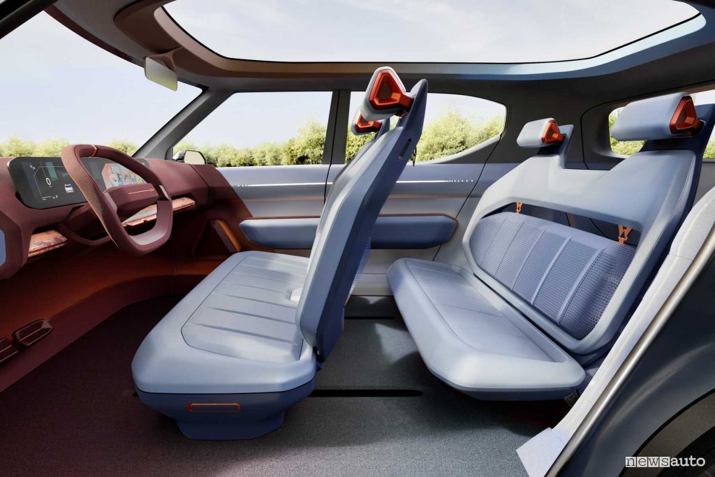 Kia EV2 concept sedili abitacolo