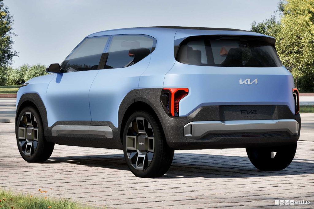 Kia EV2 concept posteriore 3/4
