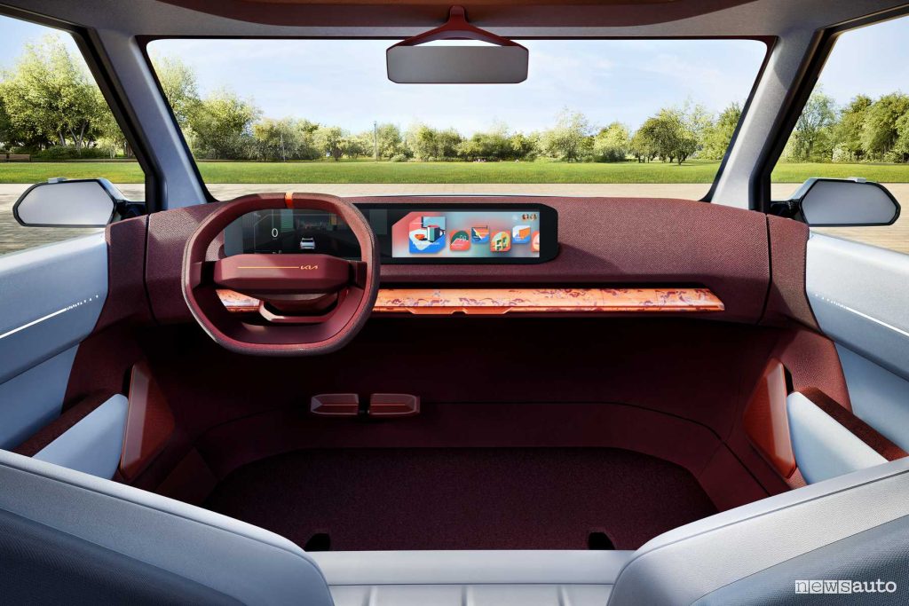 Kia EV2 concept plancia abitacolo