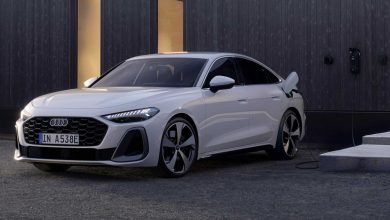 Audi A5 e-hybrid quattro in ricarica