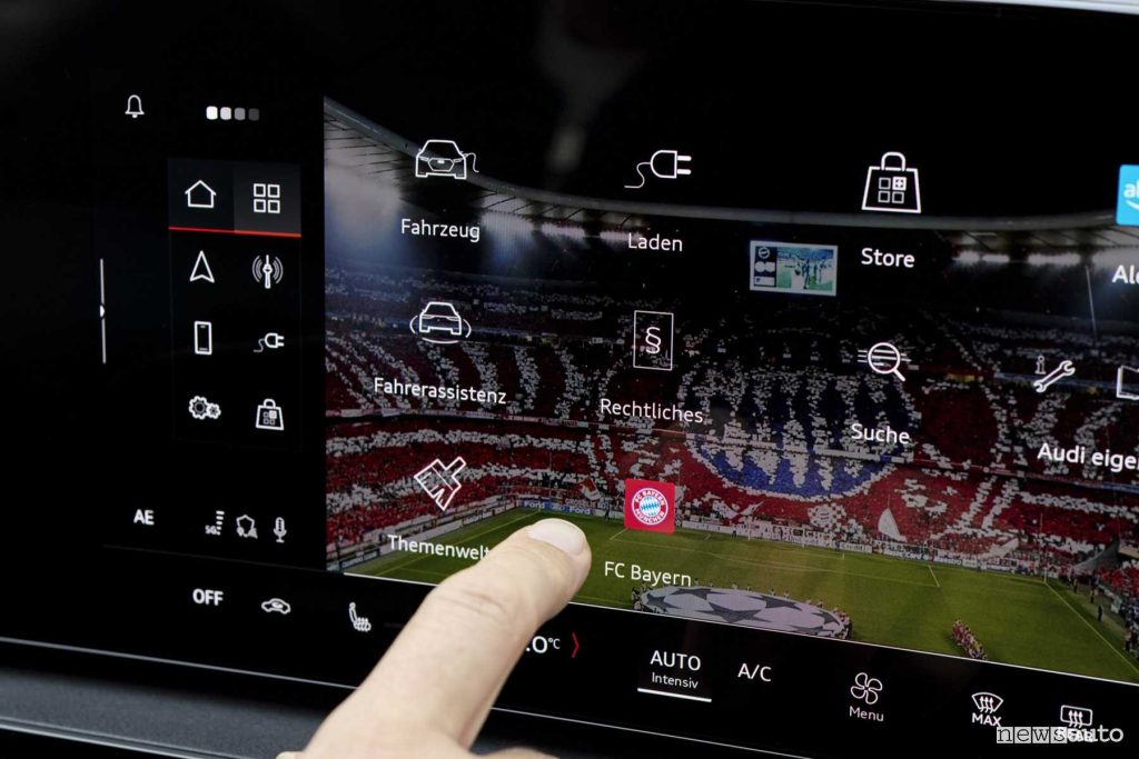 Sistema di infotainment delle auto Audi