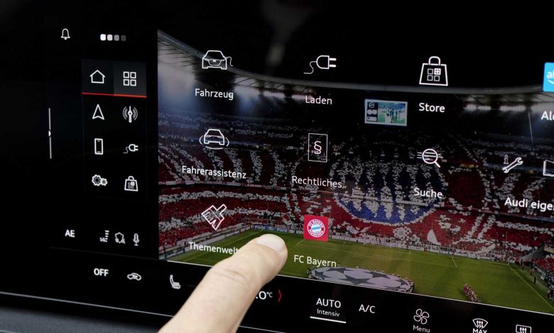 App di DAZN integrata nel sistema di infotainment delle Audi