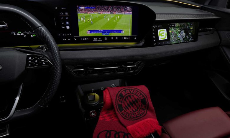 Partite di calcio in auto dall'app DAZN