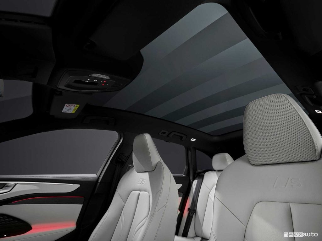Audi A6 Avant tetto panoramico a trasparenza adattiva