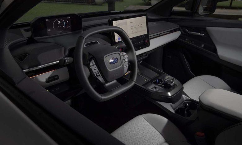 Nuova Subaru Solterra volante, abitacolo