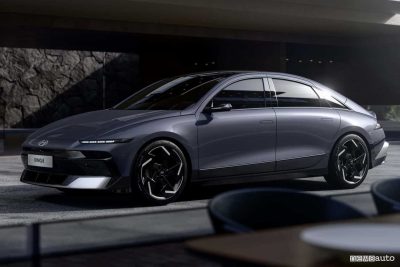 Nuova Hyundai Ioniq 6 anteriore 3/4