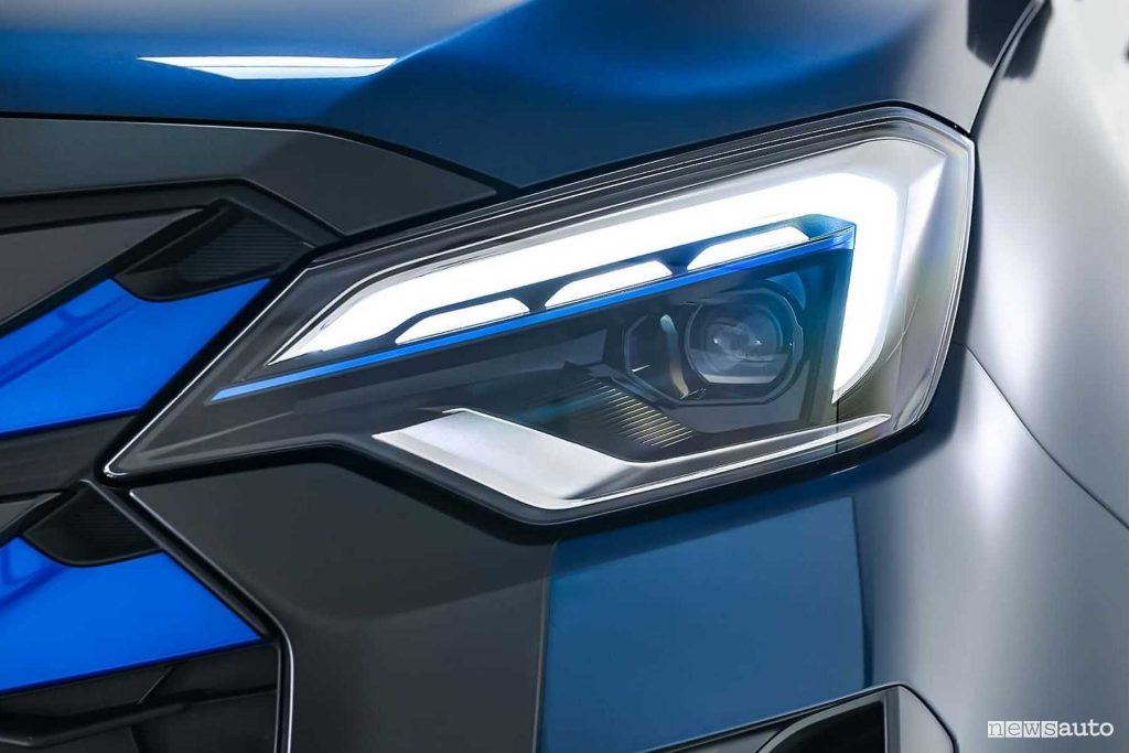 Isuzu D-Max EV faro anteriore firma luminosa