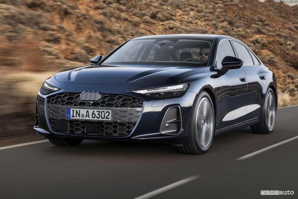 Audi A6 berlina su strada