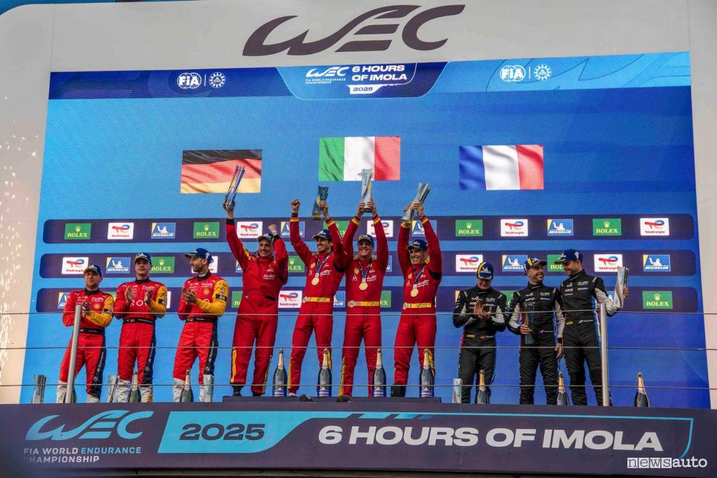 6 Ore di Imola WEC 2025 podio Hypercar
