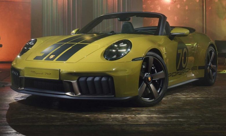 Porsche 911 Spirit 70 anteriore 3/4