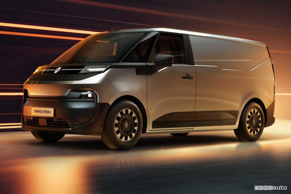 Renault Trafic E-Tech Electric anteriore 3/4