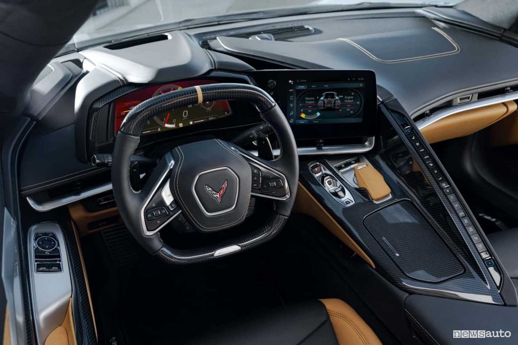 Chevrolet Corvette E-Ray plancia abitacolo