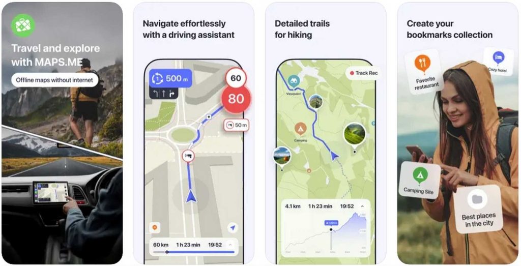 Maps. me app di navigazione per iOS e Android