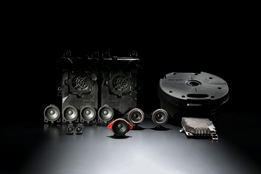 I componenti del sistema Bose installati sui sistemi di infotainment della CX60 ed 80