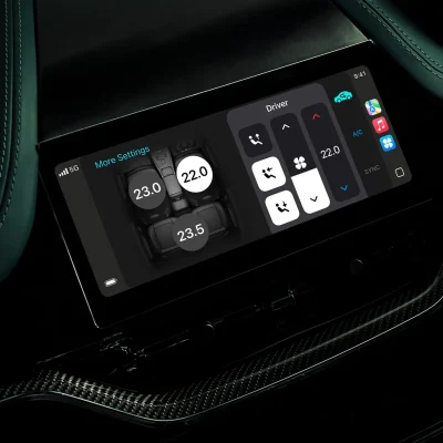 gestione temperatura abitacolo con CarPlay Ultra 