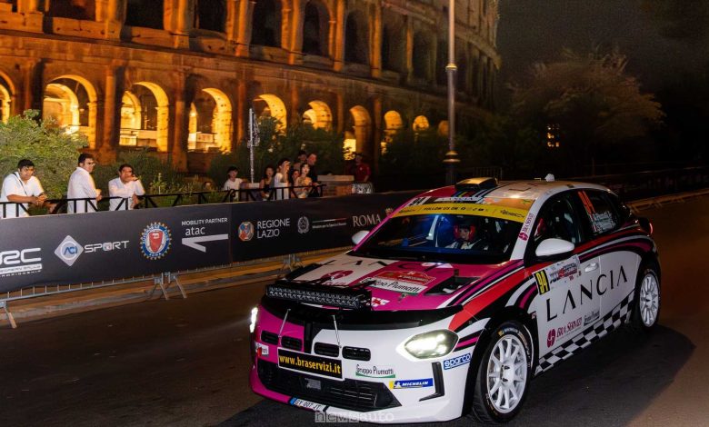 Trofeo Lancia 2025 al Rally di Roma Capitale sotto il Colosseo