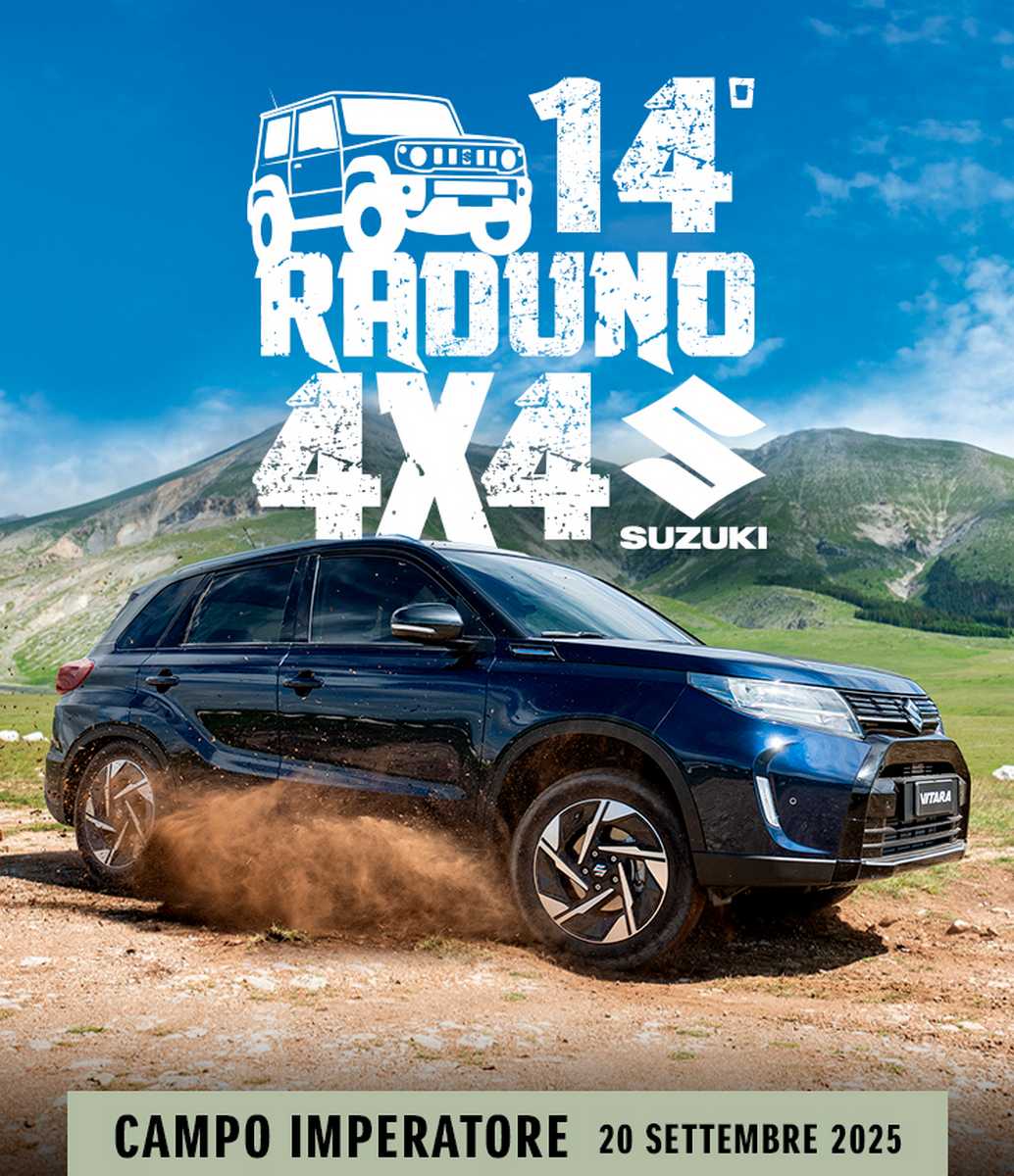 Locandina Raduno Suzuki 4x4 2025 in Abruzzo
