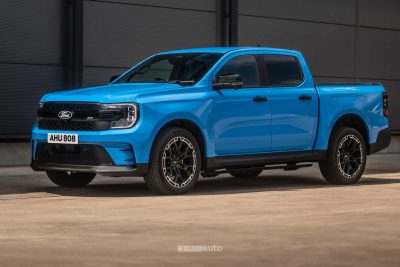 Ford Ranger MS-RT PHEV anteriore 3/4