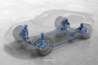 Nuova Porsche 911 Turbo S schema sospensioni