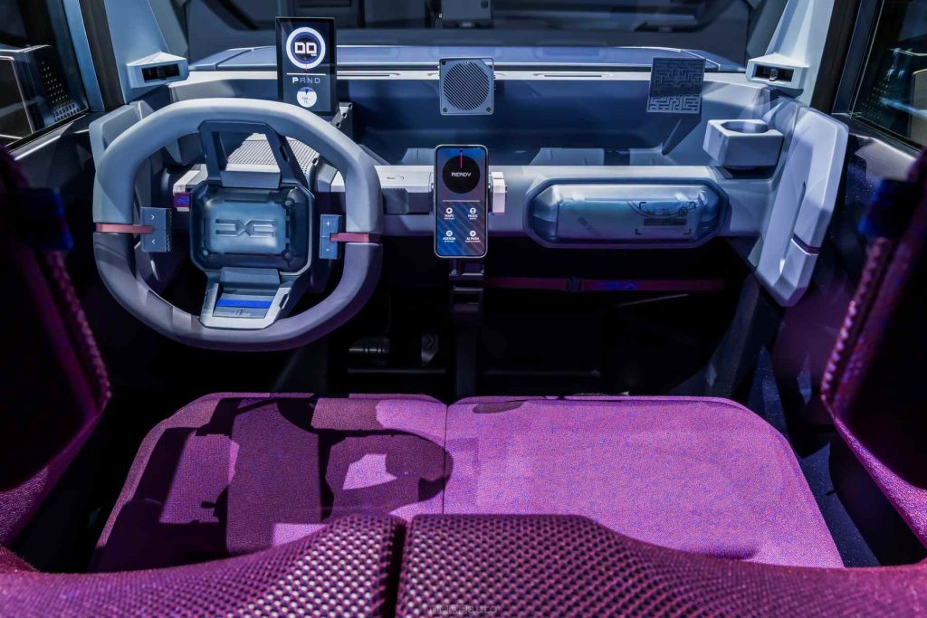 Abitacolo della concept car Hipster Dacia