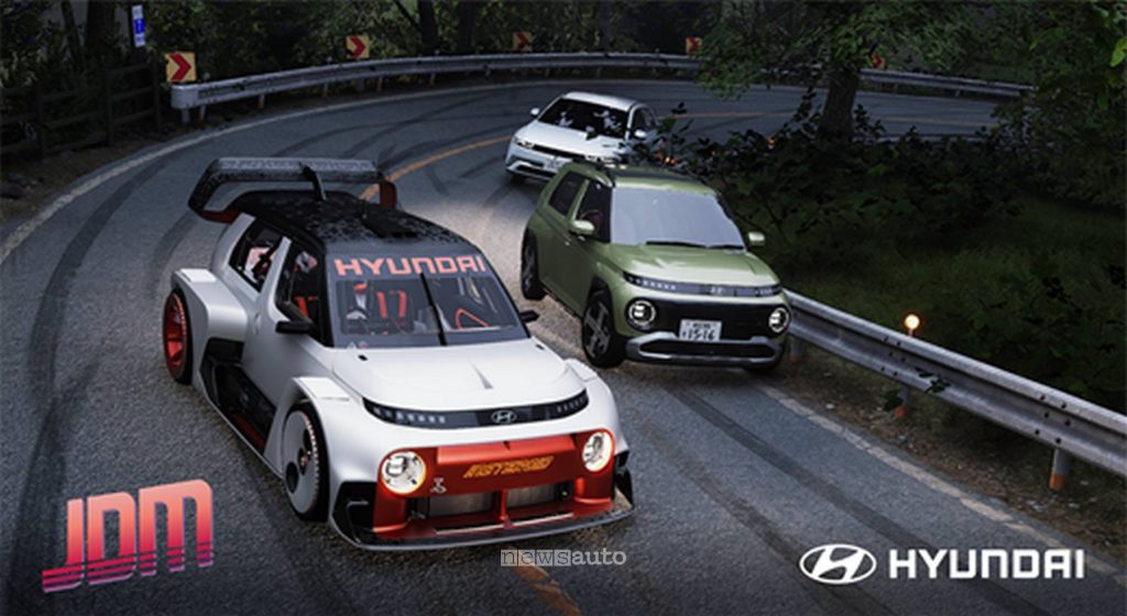 Hyundai Insteroid nel videgioco JDM assieme a Inster e Ioniq 5
