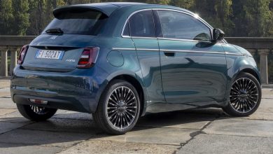 Nuova Fiat 500 Hybrid La Prima posteriore 3/4