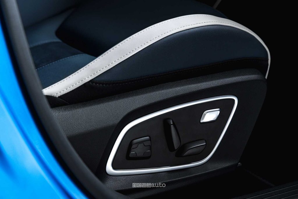 Alpine A390 GT comandi dei sedili elettronici