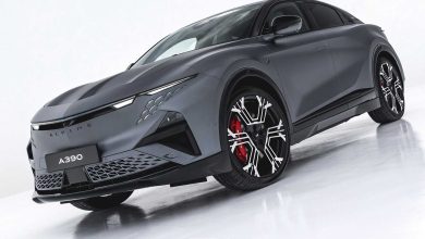 Alpine A390 GTS anteriore 3/4