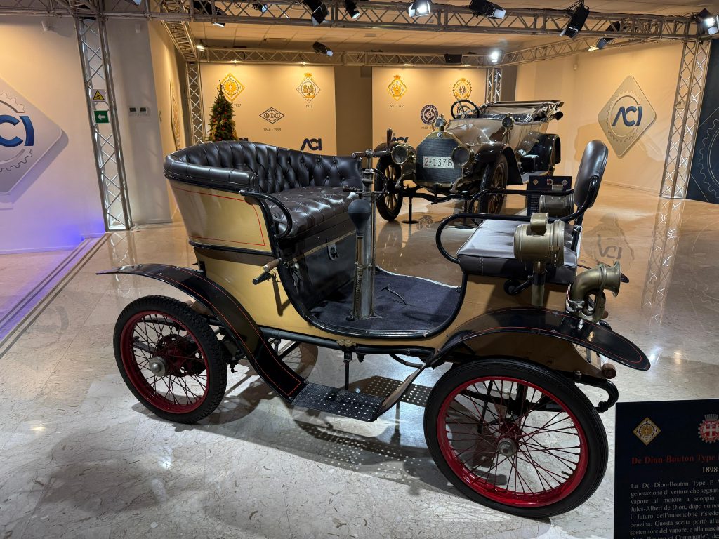 Mostra ACI Automobilisti 120 anni e Dion Bouton 3.5 HP Vis a Vis del 1898