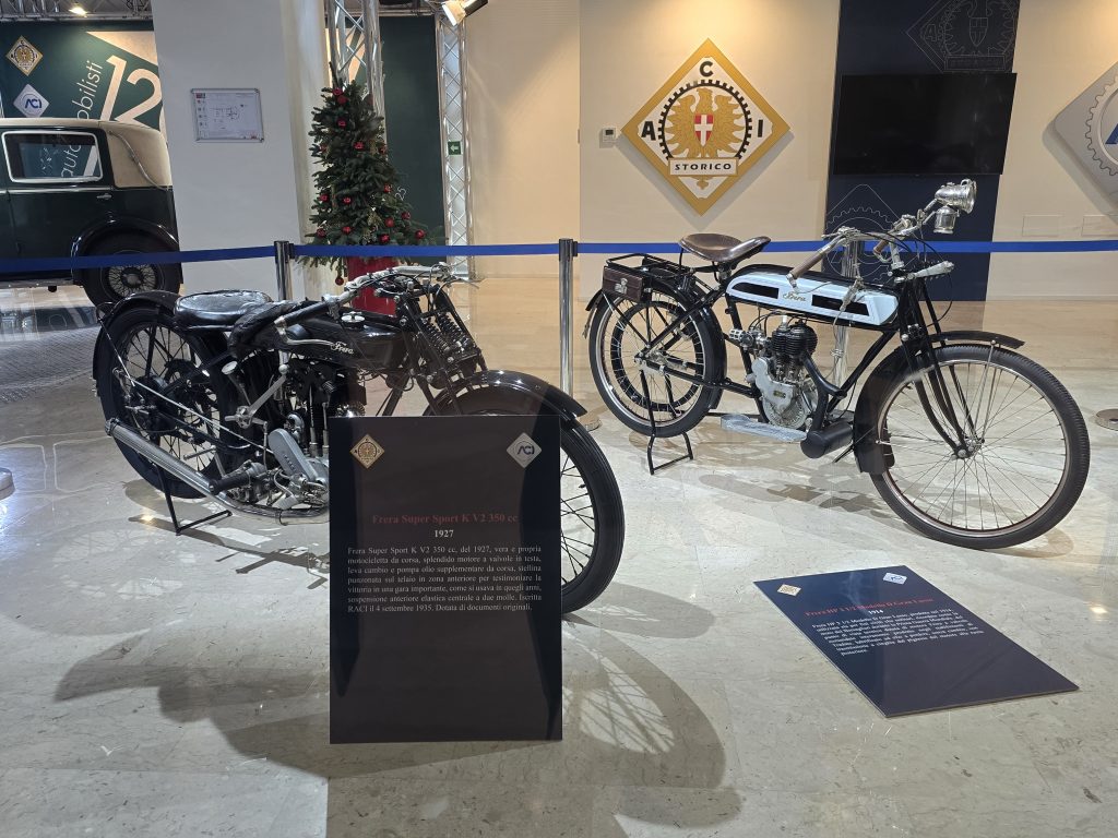 Mostra ACI Automobilisti 120 anni Moto Frera super sport