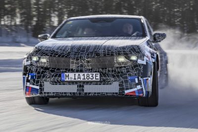 BMW M3 elettrica M Neue Klasse test sulla neve
