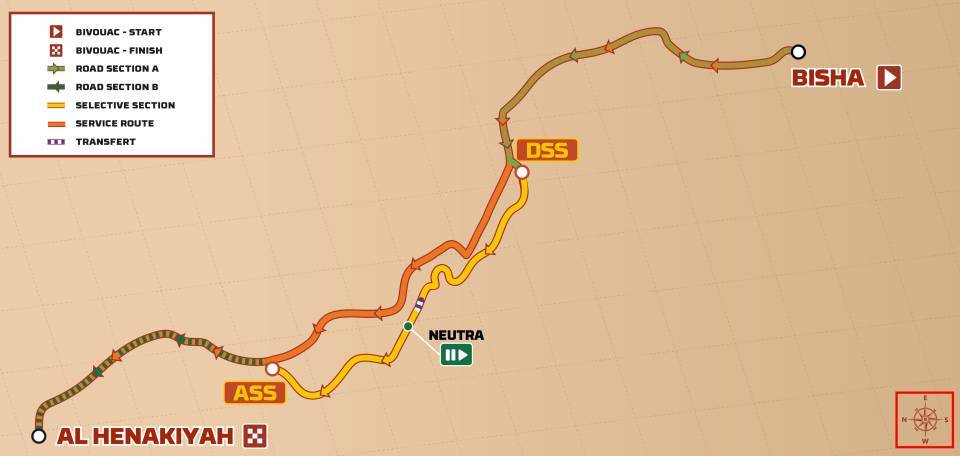 Dakar 2026 mappa percorso Stage 11 da Bisha ad Al Henakiyah