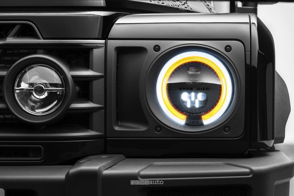 Ineos Grenadier Black Edition faro anteriore