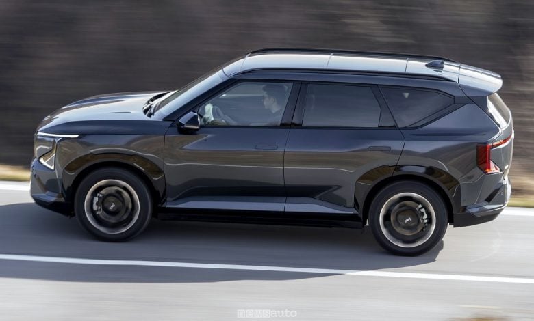Kia EV5 GT Line su strada