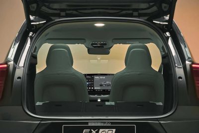 Nuova Volvo EX60 bagagliaio