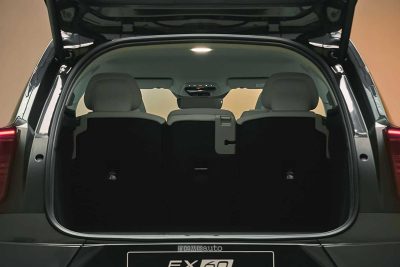 Nuova Volvo EX60 bagagliaio