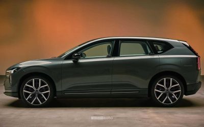 Nuova Volvo EX60 laterale