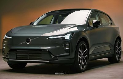 Nuova Volvo EX60 anteriore 3/4