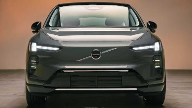 Nuova Volvo EX60 frontale