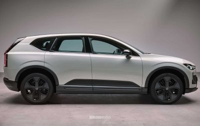 Nuova Volvo EX60 Cross Country laterale