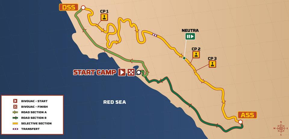 Dakar 2026 Stage 1 Mappa