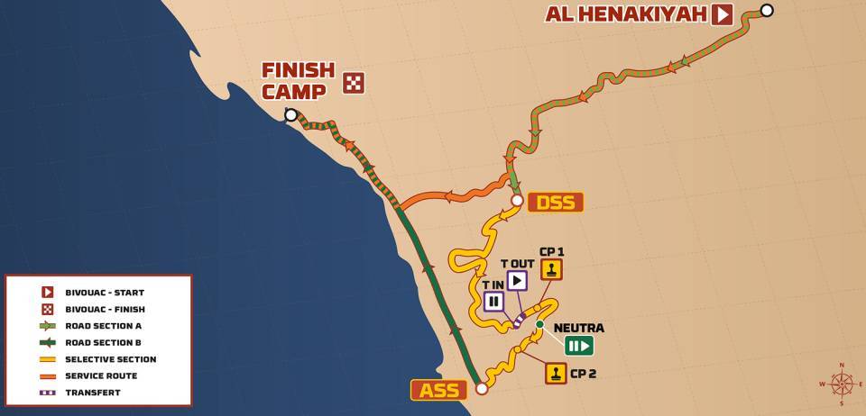 Dakar 2026 Stage 12 mappa percorso da Al Henakiyah a Yanbu